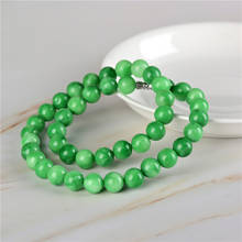 Natural Green Jade 10mm Beads Necklace Jewellery Fashion Accessories Hand-Carved Gifts Sweater Chain NEW 2024 - buy cheap