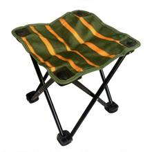Portable Folding Stool Outdoor Folding Slacker Chair for BBQ Camping Fishing Travel Hiking Garden Beach 600D Oxford Cloth with C 2024 - buy cheap