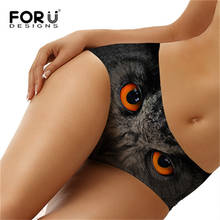 FORUDESIGNS Women 3D Sexy Animal Owl Print Panties Ladies Underwear Seamless String Bragas Panties for Female Lingerie трусы 2024 - buy cheap