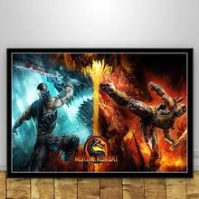 Mortal kombat figura lona impressão da arte pintura poster parede fotos para sala de estar decoração casa decoração sem moldura 2024 - compre barato