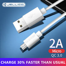 Кабель Micro USB Jellico, 2 А, кабель для быстрой зарядки и передачи данных телефона для Samsung, Xiaomi, Android, зарядный шнур USB, зарядный кабель Micro USB 2024 - купить недорого