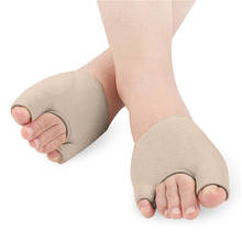 Cubierta de pie de tornillo en forma de U, Corrector de Valgus, calcetines de media manga, almohadilla de corrección de dedo del pie, 1 par 2024 - compra barato