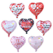 Balões de alumínio eu te amo em 18 polegadas, balões com formato de coração, para decoração de dia dos namorados, casamento e dia dos namorados, 10 unidades 2024 - compre barato