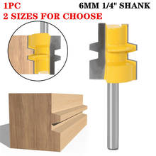 1pc 6mm 1/4" Shank Medium Reversible Glue Joint Wood Router Bit Tungsten Carbide Cutters For Wood Woodworking Tool 2024 - buy cheap