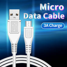 USB 2.0 Mobile Phone Cable 3A Fast Charging Micro usb High Quality TPE Soft White Cord 1m 1.5m 2m For Telephone MP3 MP4 2024 - buy cheap