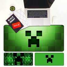 Game world Creeper face Extra Large Mouse Pad Big Computer Gaming Mousepad Anti-slip with Locking Edge Gaming Mouse Mat 2024 - buy cheap