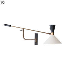 Nordic Design Modern Living Room Wall Lamp Iron Art Adjustable Flexible Indoor Lighting Decor Bedside Bedroom Model Room Cafe 2024 - buy cheap