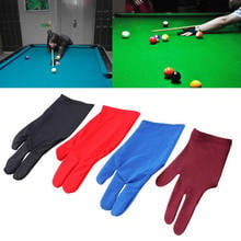 Spandex Snooker Billiard Cue Glove Pool Left Hand Open Three Finger Accessory for Unisex Women and Men 2024 - buy cheap