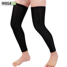 WOSAWE Legs sleeves Knee Elastic UV Protection Running Cycling MTB Bike Summer Basketball Sports Safety Long Bicycle Leg Warmers 2024 - buy cheap