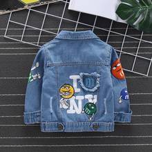 Spring Kids Jacket Children's Casual Super Short Denim Coat Long Sleeved Denim Jacket With Ripped Lapels Boys Girls Baby Jacket 2024 - buy cheap