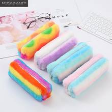 Rainbow Pencil Case Quality Plush School Supplies Stationery Gift Set Pencilcase School Cute Pencil Box School Tools 2024 - buy cheap