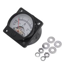 Class 2.5 Accuracy AC 0-5A Analog Panel Round Meter Ammeter Meter Black 2024 - buy cheap