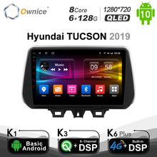 Автомобильное радио Ownice, 6G + 128G, DVD, мультимедийное воспроизведение, для Hyundai TUCSON 2019, 4G LTE, DSP, SPDIF, GPS, 1280x720, Android 10,0, BT 5,0 2024 - купить недорого