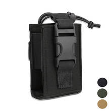 Tactical Walkie Talkie Pouch 1000D Nylon Molle Radio Holder Carrier Military Interphone Storage Bag for Hunting Mag Pouch Pocket 2024 - buy cheap