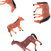 Set/10Pcs 1:87 HO Scale Horses Model Painted Animal Figure Layout Architecture 2024 - buy cheap
