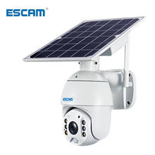 ESCAM-cámara Solar IP PTZ QF480 4G, WIFI, Starlight, visión IR a todo color, P2P, Tarjeta sim 4G, cámara de visión IR, almacenamiento en la nube 2024 - compra barato