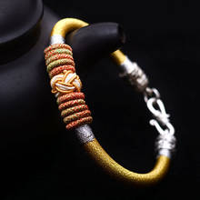 Fashion new national wind bracelet female models hand-woven knot rope hot sale 2024 - buy cheap