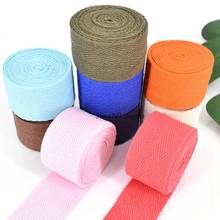 New 40MM(4cm) Width 100% Cotton Belt Strong Herringbone Tape Package Cotton Ribbon For Handmade Diy Cloth Accessories 34 Colours 2024 - buy cheap