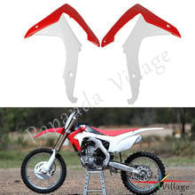 Red White Plastic Front Radiator Shrouds Motocross Front Side Fairing Cover For Honda CRF 250 R 2014-2017 CRF 450 R 2013-2016 2024 - buy cheap