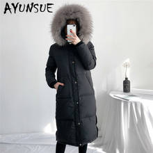 AYUNSUE White Duck Down Jacket Women Winter Coat Women Down Coat Long Korean Puffer Jacket Warm Parka Chaqueta Mujer YY1468 2024 - buy cheap