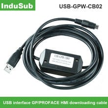 Кабель для загрузки USB-GPW-CB02 USB RS232, Кабель для программирования для цифровых GP Сенсорная панель ЧМИ, поддержка XP/VISTA/ WIN7, 2,5 м 2024 - купить недорого