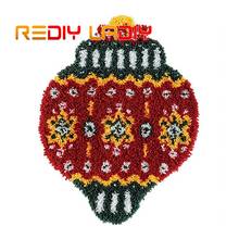 Latch Hook Rug Kits Crocheting Carpet Rug Red Lantern Acrylic Yarn Pre-Printed Canvas Cushion Mat Crochet Tapestry Sofa Decor 2024 - buy cheap