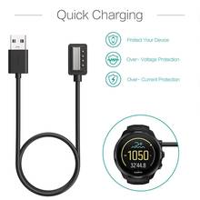 XQ cargador para Suunto Spartan Ultra HR,Spartan Sport muñequera HR,Suunto 9,Suunto EON Core-Cable de carga USB Clip Cradle 100cm 2024 - compra barato