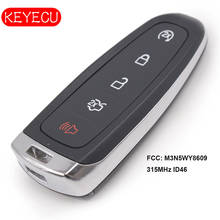 Keyecu Smart Remote Start Prox Key 5 ButtonTransmitter 315 МГц для Ford Edge Escape Expedition C-max aurus Flex Focus M3N5WY8609 2024 - купить недорого