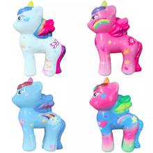 Juguetes coloridos de unicornio para apretar para niños, muñeco blando de dibujos animados, alivio del estrés de elevación lenta, regalo de cumpleaños y Navidad, novedad de 2020 2024 - compra barato