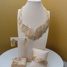 Yuminglai-joyería de diseño de Dubai para mujer, joyería de lujo de oro, joyería FHK5697 2024 - compra barato