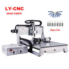 LY cnc milling machine  6040z-s 800w 4axis router machines shipping to eu ru cnc 6040 frame for diy cnc full machine woodworking 2024 - buy cheap