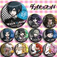 11pcs/1lot Anime Danganronpa: Trigger Happy Havoc Monokuma Naegi Makoto Figure 4759 Badges Round Brooch Pin Gifts Kids Toy 2024 - buy cheap