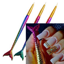 3pcs/Set Mermaid Nail Art Liner Pen 7/9/11mm Size Stripe Line Pencil Colorful Nail Polish Manicure Dotting Painting Tool Kit 3-2 2024 - buy cheap