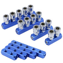 Compressor Fittings 1/4 Quick Connector Air Gas Distributor Pneumatic Fitting C Type Coupler Manifold Multi Splitter Pump Tool 2024 - buy cheap