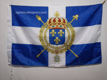 França merchant alferes de nova frança bandeira naval 3x5ft 150x90 cm banner latão buracos de metal 2024 - compre barato