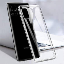 Capa fina transparente para samsung galaxy, capa macia para modelos galaxy a51 2024 - compre barato