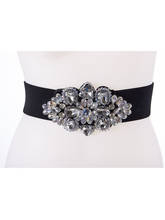 Luxury Brand Fashion Belt 2018 Ladies Rhinestone Inlay Wide Belt Women's Sweet Crystal Beaded Girdle Waist Designer Belts Bg-996 2024 - buy cheap