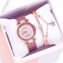 relógio feminino 2020 Luxury Women Watch Stylish Elegant Leather Strap Tremolo Ladies Watch Starry Sky Roman Numeral Gift Clock 2024 - buy cheap