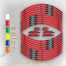 Adesivos refletivos para pneu de motocicleta, decalque decorativo com listras para roda interna para suzuki sv650 2024 - compre barato