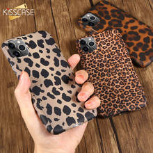 KISSCASE-funda con estampado de leopardo para iPhone, carcasa protectora 360 para iPhone XS MAX X XS XR, 11 Pro Max 11 6 7 8 Plus 2024 - compra barato