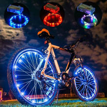 Cadena de luces LED para rueda de bicicleta de montaña, 2M, 20 luces LED, lámpara de radios para rueda delantera y trasera, accesorios para bicicleta 2024 - compra barato