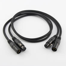 1 par de cables de conexión A53 5N OCC, conductor de cobre, Balance de audio con conector de enchufe NEUTRIK XLR, cable de enchufe XLR de Audio HIFI 2024 - compra barato