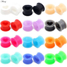 Alisouy-Tapones flexibles de silicona para oreja, expansor de Piercing, pendientes huecos, joyería corporal, 2 uds. 2024 - compra barato