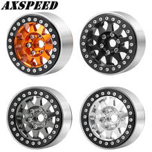 AXSPEED 1.9inch Beadlock Wheel Rims Alloy Metal Wheel Hubs for 1/10 Axial SCX10 90046 RC Rock Crawler Car Wheels Parts 2024 - buy cheap