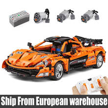 DHL APP RC Car Compatible  MOC-16915 McLaren P1 Motor Function Car Building Blocks Bricks Kids Christmas Toy 2024 - buy cheap