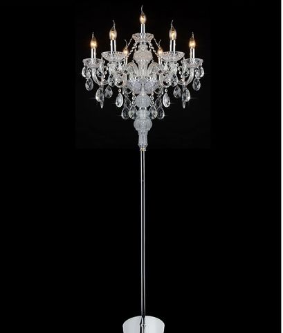 crystal Floor lamp Fashion modern  French Modern stand Lights Crystal Abajur cristal for living room lights bedroom lamps 2022 - buy cheap