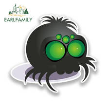 EARLFAMILY 13cm x 12cm 3D Cute Spider Vinyl Sticker Cartoon Animal Decal Reflective Car Sticker Motorcycle Decal Car Accessories 2024 - buy cheap