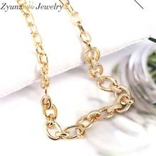 5PCS, CZ Micro Pave Link Chain Necklaces For Women Men Gold Color Choker Collar Hip Hop Jewelry 2024 - buy cheap