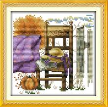 Everlasting Love The Chair And Hat Ecological Cotton Cross Stitch 11CT And 14CT  Printed Christmas New Year 2024 - buy cheap