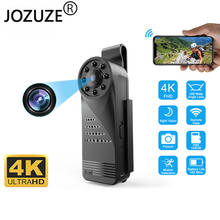 JOZUZE-minicámara 4K WiFi, videocámara corporal inalámbrica inteligente, IP, punto de acceso HD, visión nocturna, vídeo, microcámara pequeña, detección de movimiento 2024 - compra barato